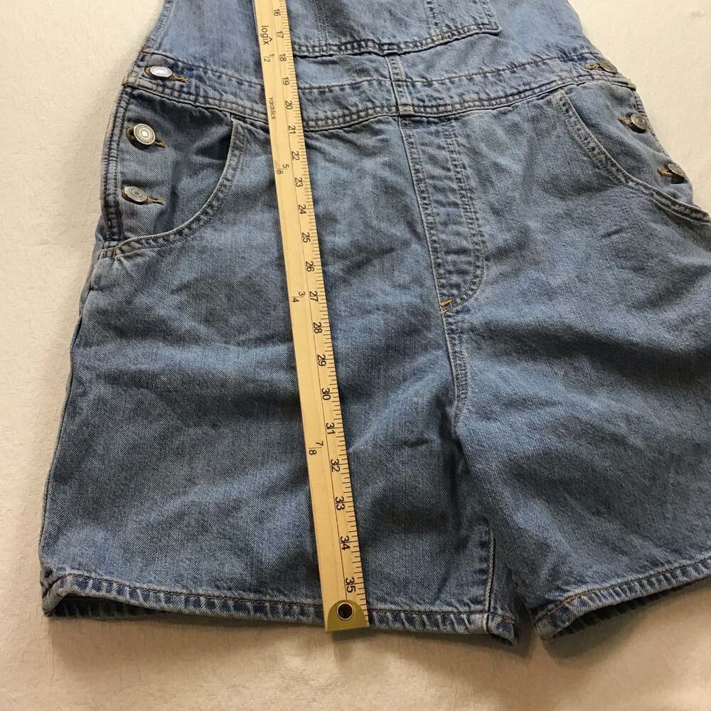 Levi's Womens Vintage Style Denim Shortalls Large Retro 90s Carpenter - Picture 9 of 13